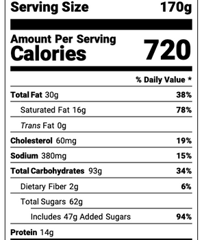 Brown Sugar Toaster Pastry Protein