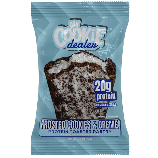 ヒロ 夜専用Cookie 20g Frosted Cookies & Creme Protein Pastry – My Cookie Dealer