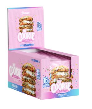 12 pack Snack Size Birthday Cake Protein Cookie